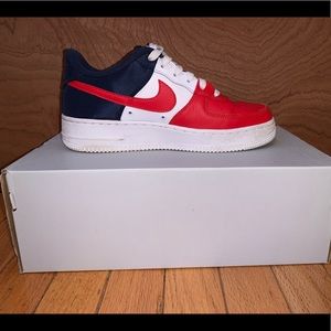 NIKE AIR FORCE 1 (red,white & blue)